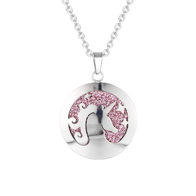 Women Locket Perfume Necklace