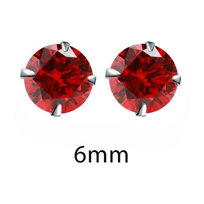Zirconia 925 Sterling Silver Stud Earrings