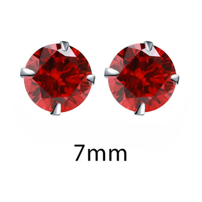 Zirconia 925 Sterling Silver Stud Earrings