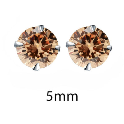Zirconia 925 Sterling Silver Stud Earrings