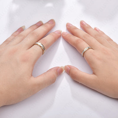 Titanium Steel Engrave Couple Rings