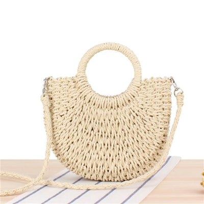 Handmade Half-Round Woven Bag