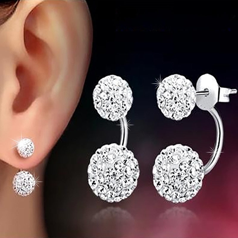 Double Ball Stud Earrings