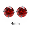 Zirconia 925 Sterling Silver Stud Earrings