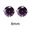 Zirconia 925 Sterling Silver Stud Earrings
