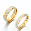 Titanium Steel Engrave Couple Rings