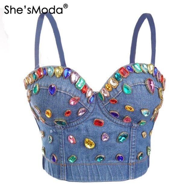 Diamond Push Up Bustier