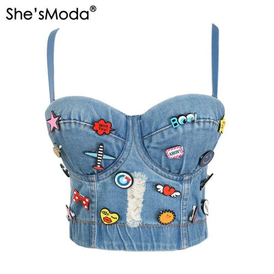 Diamond Push Up Bustier