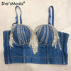 Diamond Push Up Bustier