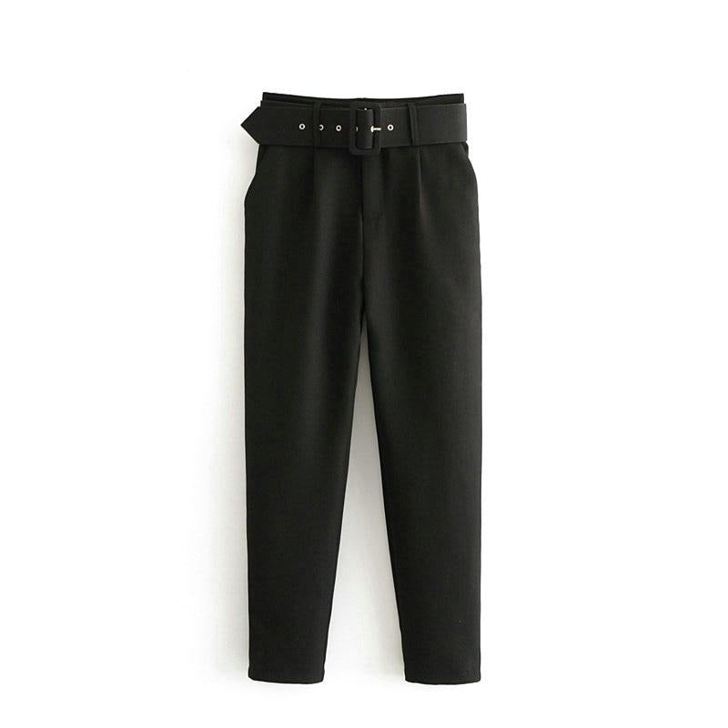black suit pants woman