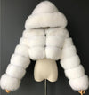 Furry Cropped Faux Fur Coat