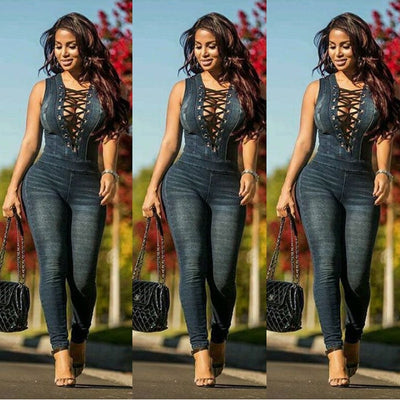 Denim Romper Overalls