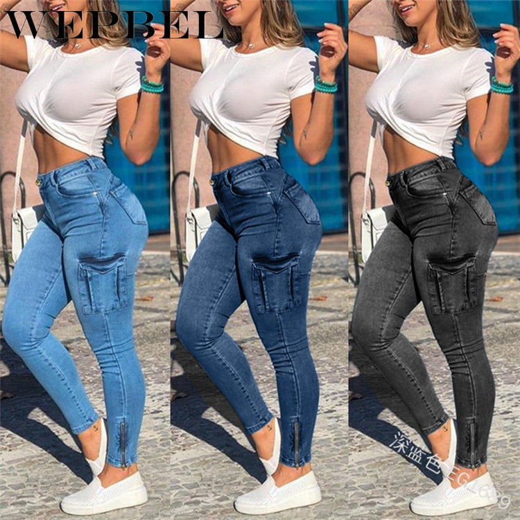 Zipper Pleated Women's Pants