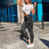 Zipper Pleated Women's Pants